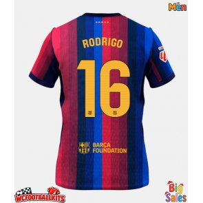 Barcelona Rodri Hernandez #16 Replica Home Stadium Shirt 2026-27 Short Sleeve